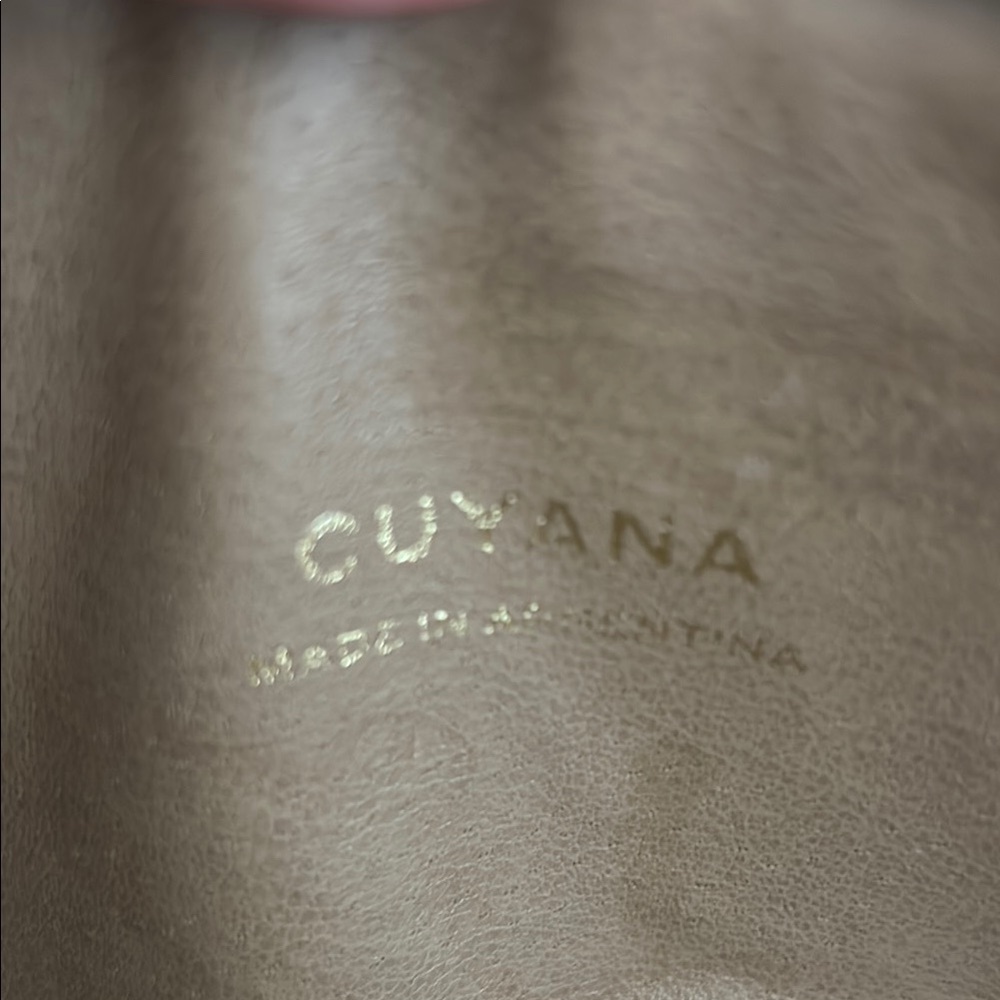Cuyana Burgundy  Leather Cosmetic Bag Set - Picture 2 of 10